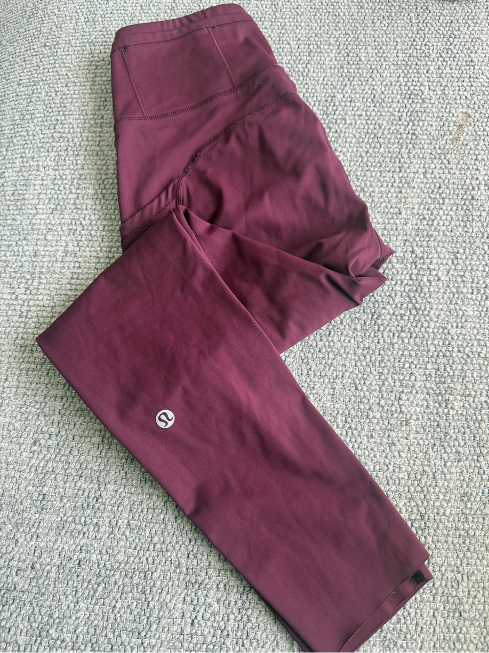 lululemon athletica Girls' Burgundy/Maroon Leggings - Kids Active Bottoms